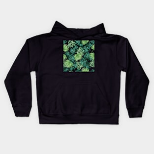 Tropical pattern on white Kids Hoodie